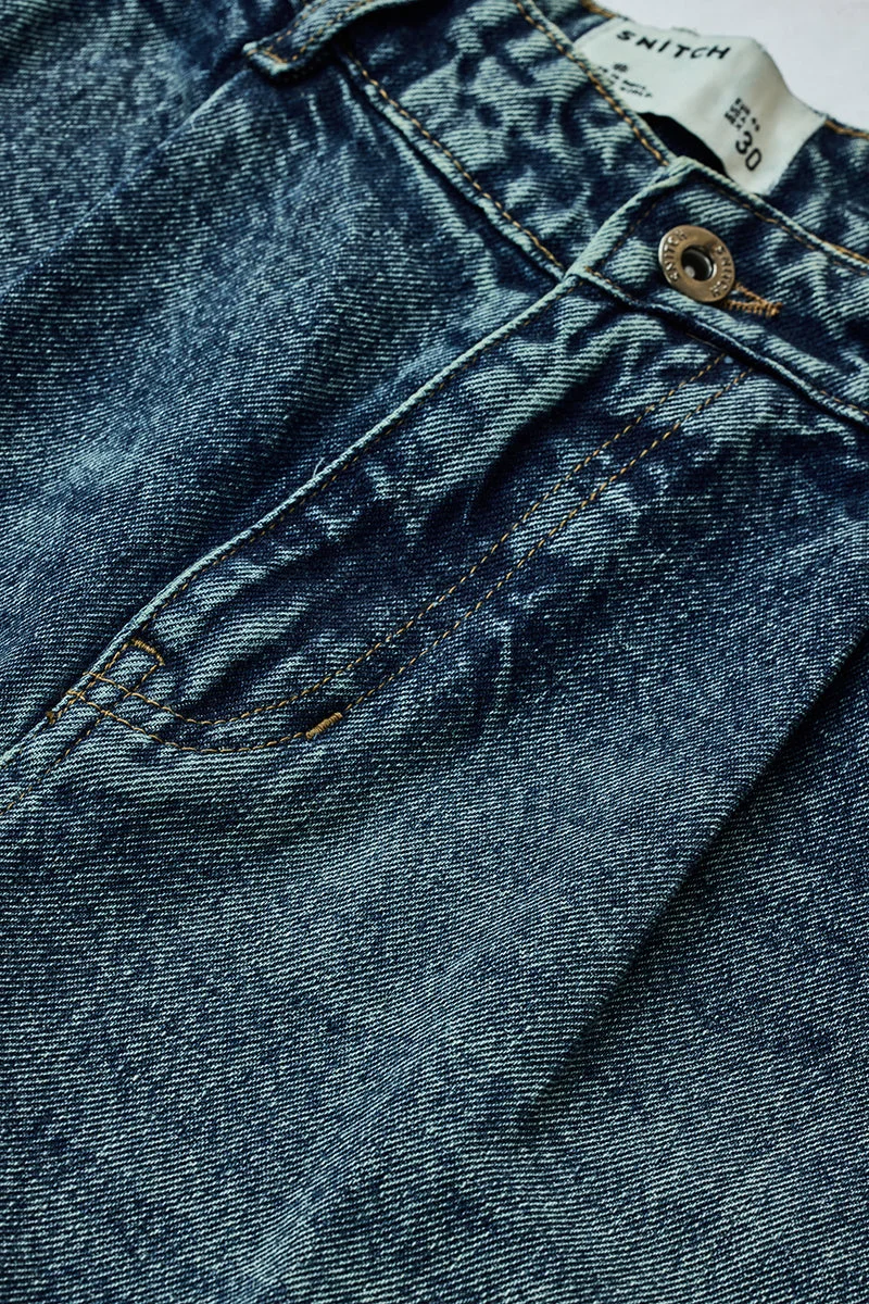 Snitch  Light Distressed Baggy Jeans for Men | Best Price UAE